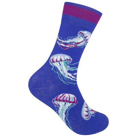 Jellyfish (Blue) Unisex Crew Socks
