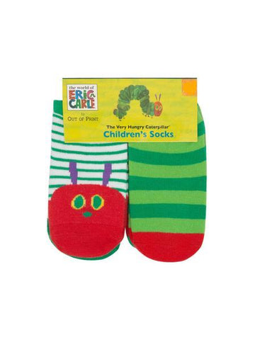 Eric Carle's Hungry Caterpillar Baby / Kids (0-12 Month, 12-24 Month, 2T-3T) 4 pack Crew Socks