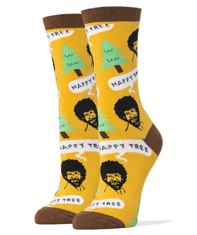 Bob Ross Happy Trees Women's Crew Sock