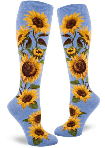 Sunflowers Women's Knee Highs