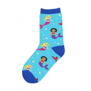 Mermaids Kids' Crew Socks (Age 4-7)