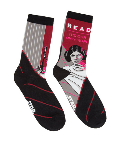 Star Wars Leia READ Men's Crew Socks