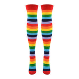 Rainbow Stripes Over The Knee