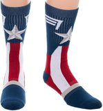 Marvel Captain America Suit Up Men's Crew Socks