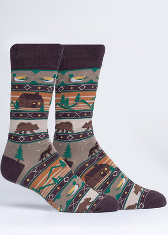 Cabin Life Men's Crew Socks