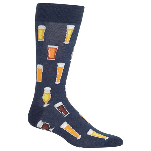 Craft Beer (Denim) Men's Crew Socks