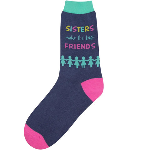 Sisters Make The Best Friends Women's Crew Socks