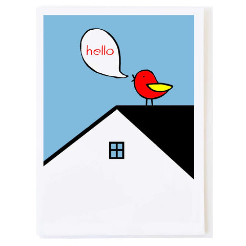 Hello Bird Greeting Card