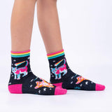 Space Cats Kids' (Age 3-6) Crew Socks 3-Pack