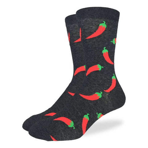 Hot Peppers King Size Crew sock (13-17)