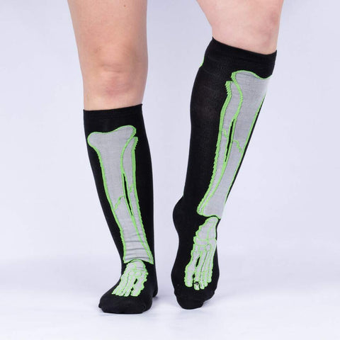 It's Going Tibia A Good Day, Glow In The Dark Women's Knee Highs