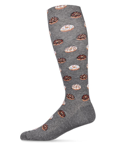 Donuts  (Grey) Bamboo Blend Compression Socks