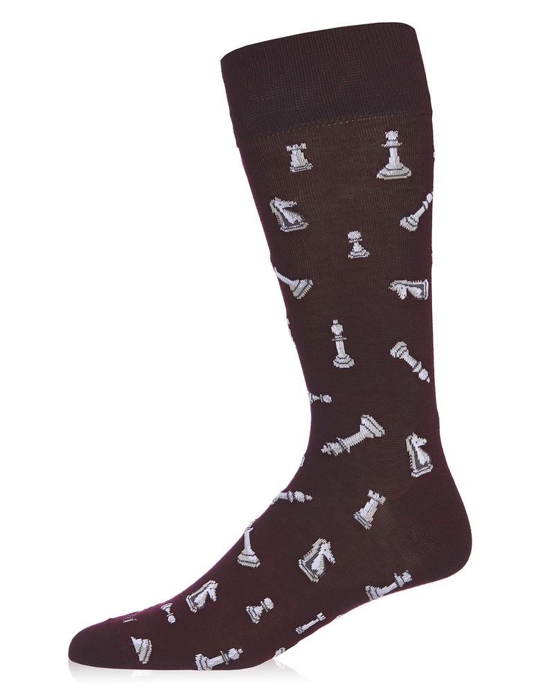 Checkmate, Chess (Burgundy) Men's Bamboo Crew Socks The Sock Shack in Portland Maine Checkmate, Chess (Burgundy) Men's Bamboo Crew Socks The Sock Shack in Portland Maine