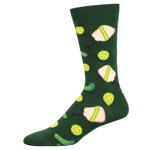 Pickleball (Green) Men's Crew Socks