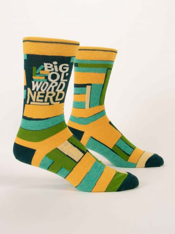 Big Ol' Word Nerd Men's Crew Socks