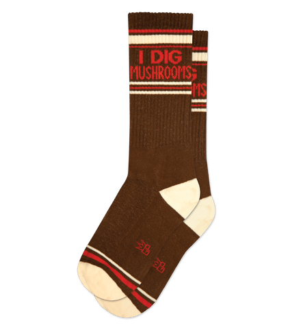 I Dig Mushrooms Unisex Crew Socks