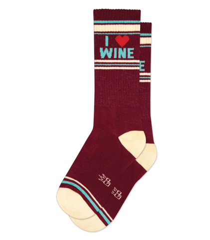I ❤️ Wine Unisex Crew Socks