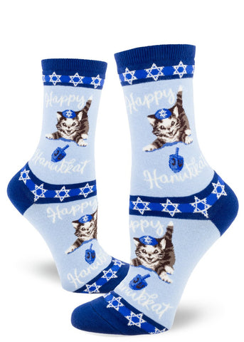 Hanukkat (Blue) Women's Crew Socks