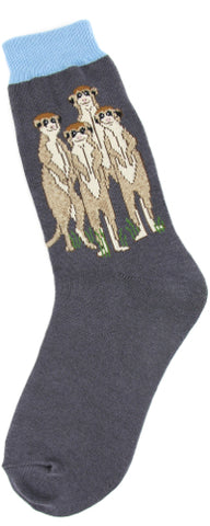 Meerkats Women's Crew Socks