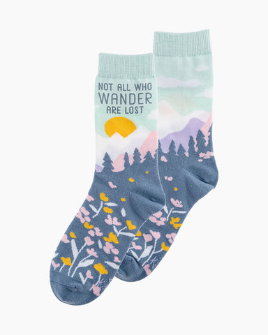 Not All who Wander Are Lost Women's Crew Sock