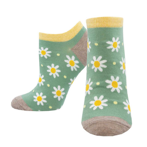 Daisies And Dots (Green) Women's Ped